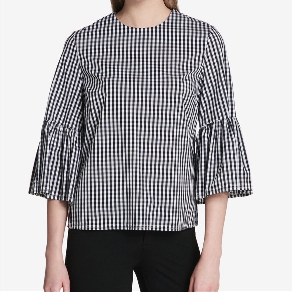 Calvin Klein Gingham Blouse